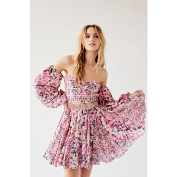 Free People Rococo Sand Mimi Mini Dress Size XS $400 - Picture 4 of 15